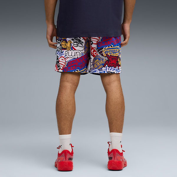 HooperHotline AOP 7" Shorts Men, For All Time Red-AOP, extralarge